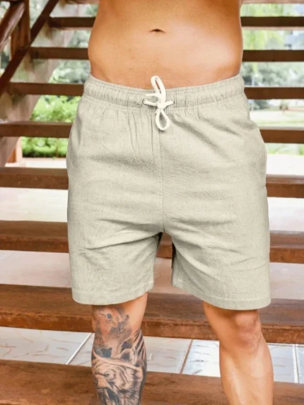 Short Linho-Beach