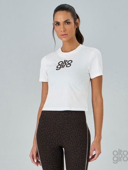 T-Shirt Baby Tee Leopardo- Alto Giro