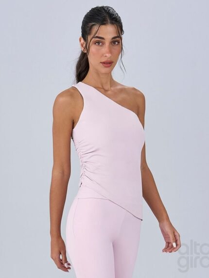 Regata Franzida Assimétrica Rosa- Alto Giro
