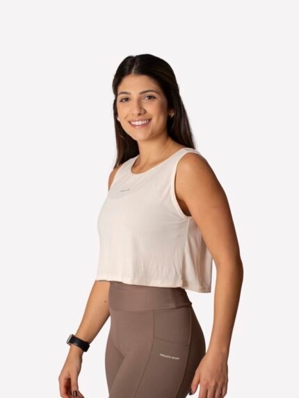 Regata Cropped com Recorte U nas Costas- Projeto Sport